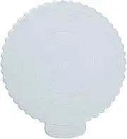 HOLIDYOYO Elegant Plastic Cake Round Tray 8 Inch Birthday Cake Board Wedding Base Non-Slip Pad for Party Display
