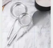 2 packs stainless Steel Big wire strainer Net hot pot Frying oil filter spoon