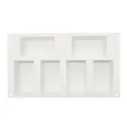 6-Cavity Rectangle Soap Mold Bakeware Baking CraftDIY Making Homemade Cake Mould