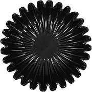 Generic Large Decorative Bowl Resin Ruffle Bowl for Home and Decor Scalloped Fluted Design Versatile Table Centerpiece