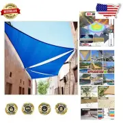 Elegant Blue Right Triangle Shade Sail - 3- & Easy Installation