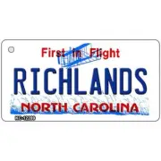 North Carolina Richlands Novelty Metal Key Chain KC-12289