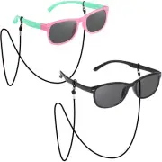 2-Pair Ultra-lightweight Kids Sunglasses Protect Child's Eyes from UVB UVA Block