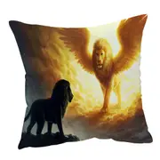 Cool Animal Art Remember Lion Soul Cushion Cover