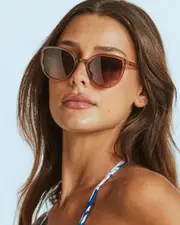 [Indie Eyewear] Indie Eyewear Women's Hyra Sunglasses in Tea Rose/Silver One Size Tea Rose/Silver