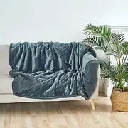 dosidolo Boonger Blanket Waterproof and Stain Proof, Suddenly Couples Boonger Blanket, Reversible Sherpa Fleece Blanket Stain Blanket (Gray, 57.1 * 85in)