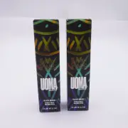 2 Pack UOMA BEAUTY Black Magic Hypnotic Impact High Shine Lipstick ON-FIRE, NIB