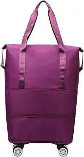 [shjxi] Travel Bag, Lightweight Rolling Suitcase, Multi Pocket Storage, Water Resistant Exterior, Convenient for Weekend Getaways, Work Trips, or Family Holidays