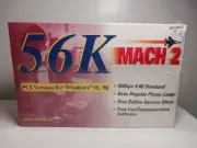 SEALED NEW 56K MACH 2 Internal Data/Fax Modem PCI Version for Windows 98 2000 ME