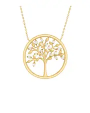 Sabrina Designs 14K 0.01 ct. tw. Diamond Tree of Life Necklace