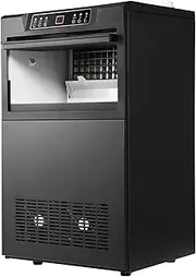 Ice Maker Machine Countertop,220v-310w 120kg/24h Portable Compact Ice Cube Maker,with Ice Scoop,Perfect for Home/Kitchen/Office/Bar (Black)