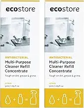 Ecostore Antibacterial Multi-Purpose Cleaner Refill Concentrate 50ml x2 - Citrus, Fragrance, Fresh, Household Cleaning, All Purpose, Plant based, Hard Surfaces
