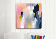 Abstract Colour Pattern Stretched Canvas Print
