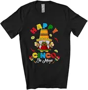 [Generic] Happy Cinco De Mayo; Amusing Cinco De May Mexican Sombrero Gnome with Taco; Family Unisex T-Shirt