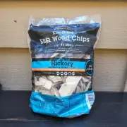BBQ Wood Chips for Smokers/Grill Kiln-Dried Coarse Cut Hickory No Additives 2 lb