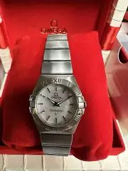 OMEGA Constellation Brushed Quartz 123.10.24.60.05.001 woman