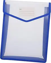 SOESFOUFU Button File Pouch Plastic Organizer Pockets Document Envelope Expanding File Storage Bag for Office