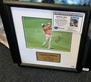 Gaganjeet Singh Bhullar (India) signed 8"x10" Action Golf photo - Framed (+COA)