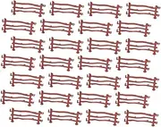 120pcs DIY Miniature Fence Simulation Scenery Props for Farm and Zoo Layouts Decorative Accessory for Crafting and Parent Play