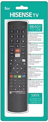 Remote Control for HISENSE EN32963HS ,16850 TV: 40K20P, 50K20P, 50K20PG, 55K20PG