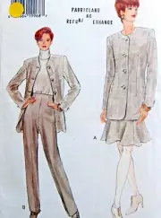 * Vintage Vogue 9073 Misses Jacket Skirt Pants Pattern Sz 12-16 UNCUT - 1994 *