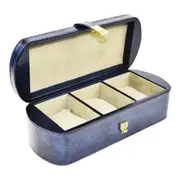Leatherkart Leather Watch Box (3 Watches) - Blue