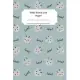 Cute Baby Goat Theme Wide Ruled Line Paper