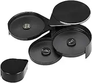 Rimmers for Drinks - Black Seasoning Box Margarita Salt Dish | Cocktail Rim Salter, Bar Glass Rimmer, Bartender Tools for Better Drinks Drink Preparation