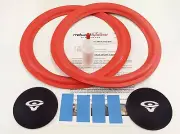 Cerwin Vega 280SE 280 SE 12" Foam Speaker Repair Kit w/ CV Logo Dust Caps!