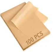 100Pcs Parchment Paper Sheets, 9x13 In Unbleached Parchment Paper for Baking ...