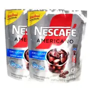 nescafe americano zero sugar hot & cold Ice coffee dark instant pack x2