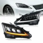 Headlights LED Sequential Indicators for 2006-2012 Lexus IS250 IS350 IS F (for: Lexus)