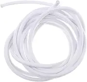 Homyl 5mm White Heavy Duty Elastic Flexible Round Rubber Rope Shock Cord Stretch String tie, Repair, Replacement, Outdoor, 5m