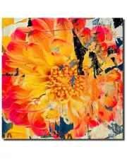 Ready2HangArt Painted Petals LXXXIV Wrapped Canvas Wall Art by Tristan Scott