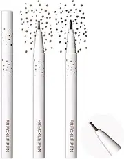 DAGEDA 2Colors Liquid Freckle Pen,Natural Like Face Freckle Makeup, Waterproof, Long Lasting,Quick-dry Soft Dot Spot Pen Henna Freckles (Light + Espresso)