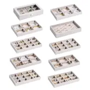 Jewelry Organizer Tray Jewelry Storage Box, Stackable Velvet Jewelry Drawer