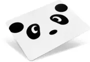 Dual-Sided PU Leather Mouse Mat Waterproof White Panda Square Mousepa Mouse Pad