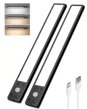 Under Cabinet Lighting Wireless, 3 Color Temps Motion Sensor Lights Indoor, 6...