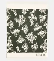 [Erdem] Erdem Floral wool and cashmere throw One Size green