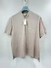Club Mónaco Brown Striped Mao Neck Shirt XL NWT (X2)