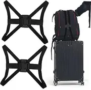 BESPORTBLE 2pcs Adjustable Luggage Strap Elastic Bungee Straps for Suitcase Fixing Quick Release Buckle Secure Travel Essential for Organizing Baggage