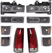 Lighting Kit Driver & Passenger Side Compatible with 94-00 Chevrolet GM2502101 GM2503101 GM2800104 GM2800126 GM2801104 GM2801126