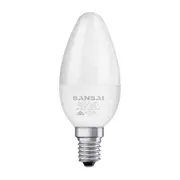 Sansai LED Candle Light Bulb C37 5W E14 (Warm White)