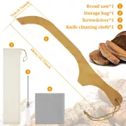 Bread Bow Cutter Stainless Steel Sourdough Bread Slicer with Screwdriver qryEL