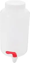 JUMPLAWN Plastic Spigot Container Laboratory Reagent Bottle with Easy Water Dispensing Jug Leakproof Design for Safe Storage and Convenient Observation of Contents
