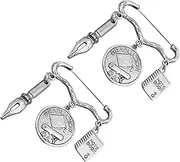 [Holibanna] 2PCS Graduation Brooch Pin Elegant Fashionable Enamel Breastpins for Students Souvenir present for Teachers and Classmates for Graduation Parties and Celebrations