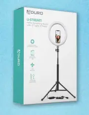 Aduro U-Stream 10" fully adjustable Ring Light w Phone mount & Tripod Stand