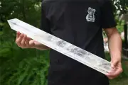 6.6LB Natural Clear quartz Obelisk Quartz Wand Crystal Point Tower Reiki XA6804