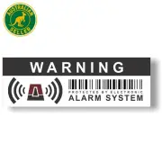 12 X Security Alarm Warning Sign Stickers - for Internal and External Use - Prot