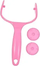 Ciieeo 1 Set Sticker Double Outlet Water Dispenser Clip-on Button Hand Chain Wok with Ring Accessories Wire Mask Apparel Product Display Rack Micro Light Bulbs Manual Button Pink Plastic